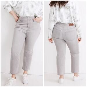 Madewell Slim Demi-Boot Jeans in Dekalb Wash Gray 32